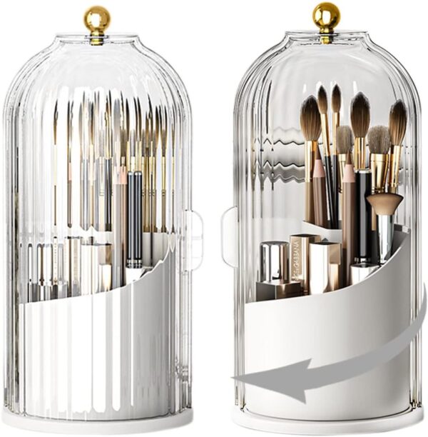 360° Rotating Makeup Brush Holder With Lid Rotatable Lipstick Organizer.jpg