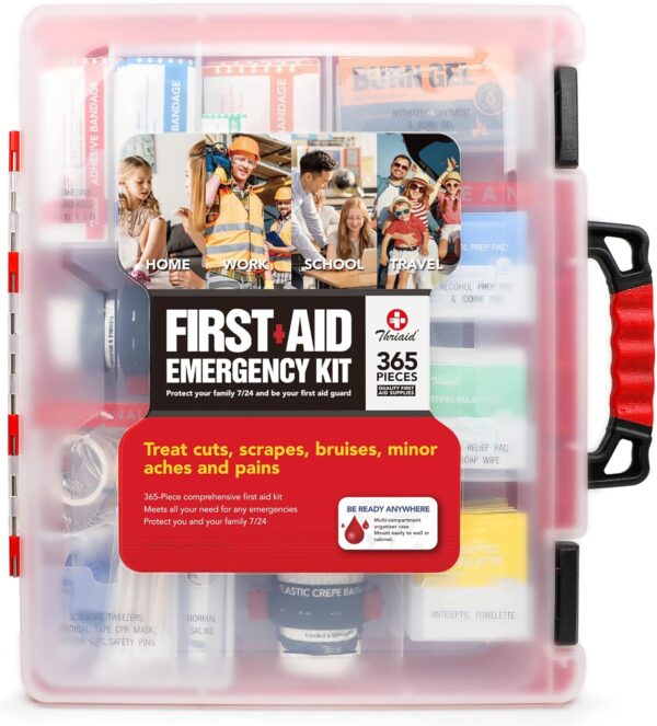 365 Piece First Aid Kit Well Organized Durable Hard Case Wall Mountable.jpg