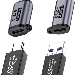 4 Packusb A To Type C Adapter Type C To Iphone.jpg