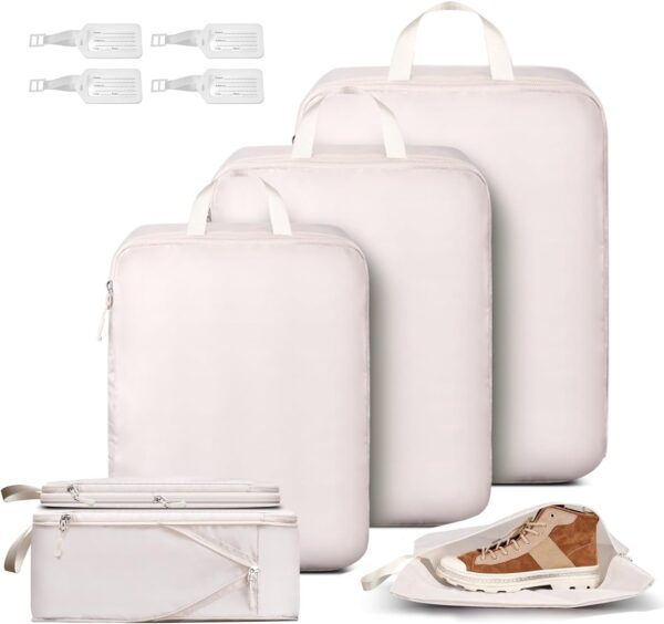 6 Set Compression Packing Cubes Lightweight Expandable Packing Organizers Cubes.jpg