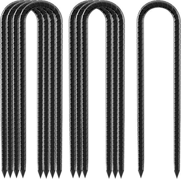 8 Pack Rebar Stakes 12inch U Hook Ground Anchors Heavy.jpg