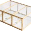 Antique Beauty Display Jewelry Case Holder Clear Glass 3 Drawers.jpg