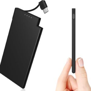 Auskang Portable Charger With Built In Usb C Cable Slim 5000mah.jpg