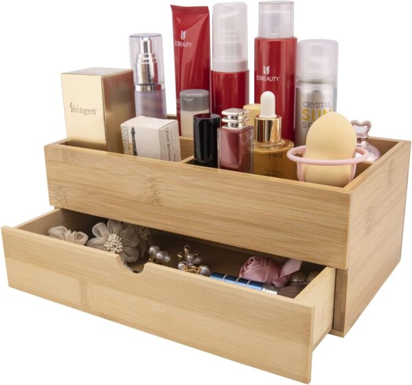 Bootop Pin Bamboo Makeup Organizer For Vanity Bamboo Cosmetic Display.jpg