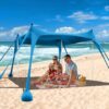 Beach Tent10x10ft Sun Shelter Upf50 Includes 8 Sandbags And Ground.jpg