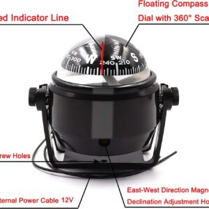 Boat Car Caravan Truck Compass Sea Marine Electronic Navigation Bracket.jpg