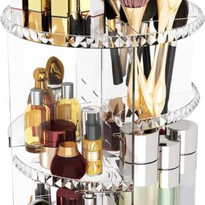 Cahome 360 Rotating Makeup Organizer Adjustable Cosmetic Storage Organizer Shelf.jpg