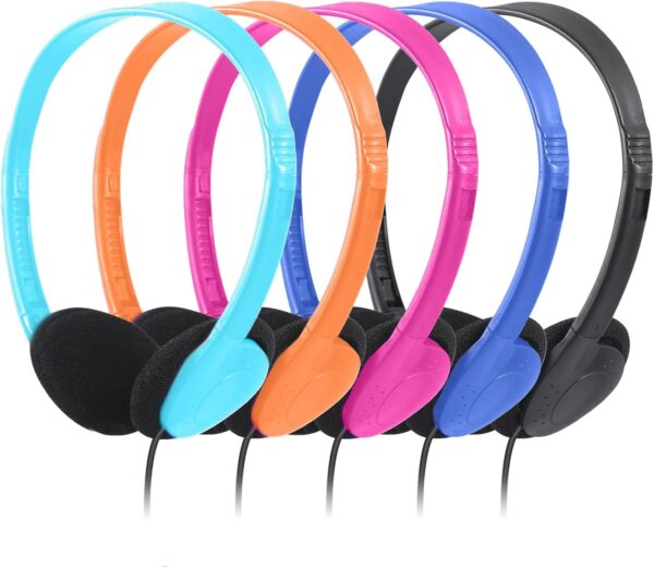 Cn Outlet Kids Headphones For Classroom In Bulk Multi Colored 5.jpg