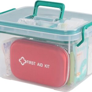 Clear Household Medicine Storage Box Family First Aid Box Plastic.jpg