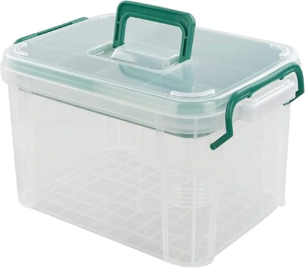 Clear Plastic First Aid Kit Box Household Medicine Storage Box.jpg