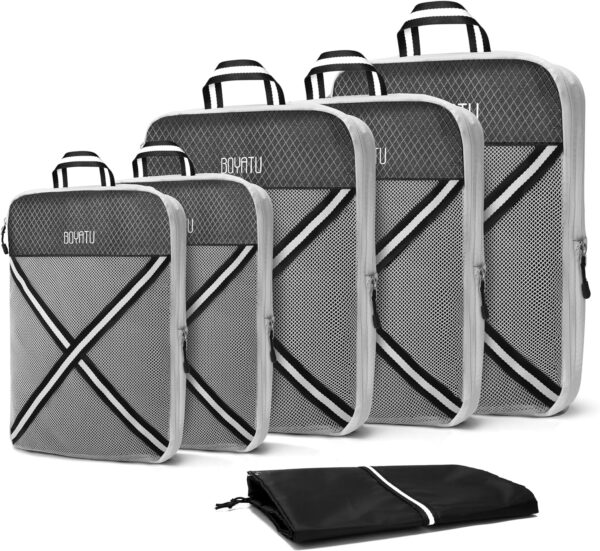 Compression Packing Cubes Suitcases Organizer 246 Sets Travel Storage Bags.jpg