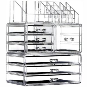 Cq Acrylic Clear Makeup Storage Organizer Drawers Skin Care Large.jpg