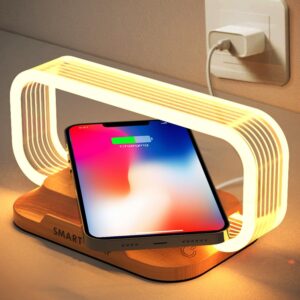 Donewin Small Nightstand Lamp With Wireless Chargercute Bedside Lamp For.jpg