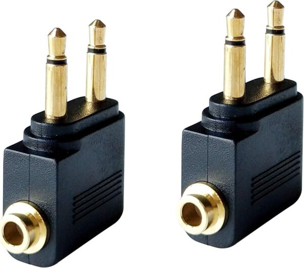 Dual 35mm Male To 35mm Female Airplane Headphone Adapter Gold.jpg