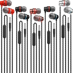 Earbuds Wired With Microphone 5 Pack In Ear Headphones With Heavy.jpg