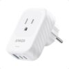 European Travel Plug Adapter Anker 15w Usb C Power Plug Fits.jpg