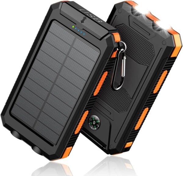 Feeke Solar Charger Power Bank 36800mah Portable Chargerqc30 Fast Charger Dual Usb.jpg