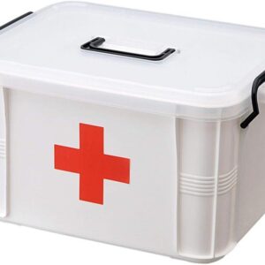 First Aid Kit Portable Emergency Box Container Bin Plastic Medicine.jpg