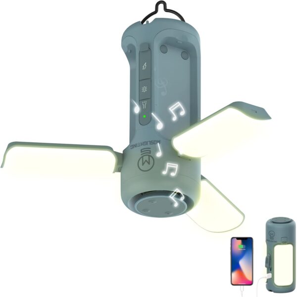 Foldable Camping Lantern With Bluetooth Speaker Built In Rechargeable 10000mah Power.jpg