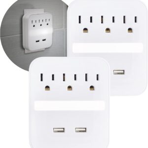 Ge Pro 2 Usb Port 3 Outlet Extender With Night Light 2.jpg