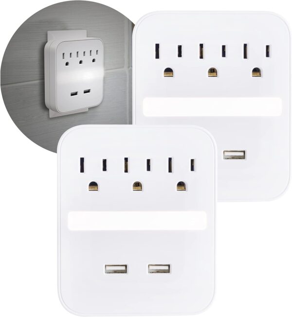 Ge Pro 2 Usb Port 3 Outlet Extender With Night Light 2.jpg