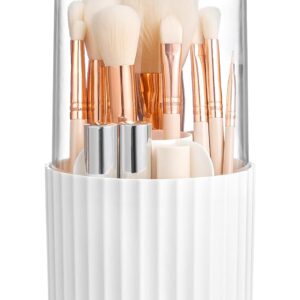 Hblife Makeup Brush Holder With Lid 360 Rotating Makeup Brush.jpg