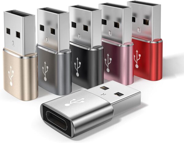 Hiandier Usb To Usb C Adapter Pack Of 6 Usb.jpg