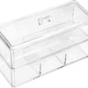 Hipiwe Clear Acrylic Make Up Organizer Box Double Deck Dresser.jpg