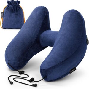 Inflatable Travel Pillow H Shape Inflatable Neck Pillow For Traveling On.jpg