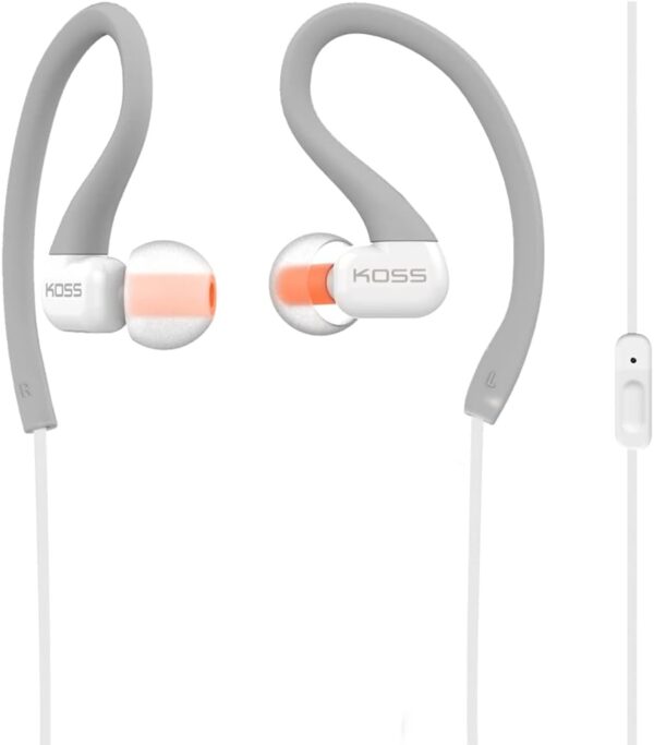 Koss Ksc32igry In Ear Sport Clip Headphones In Line Microphone Sweat Resistant.jpg