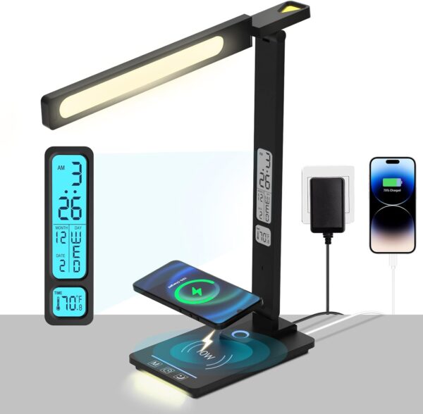 Led Desk Lamp With Wireless Charger Desk Lamps Usb Charging.jpg