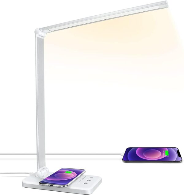 Led Desk Lamp With Wireless Charger Usb Charging Port Desk.jpg