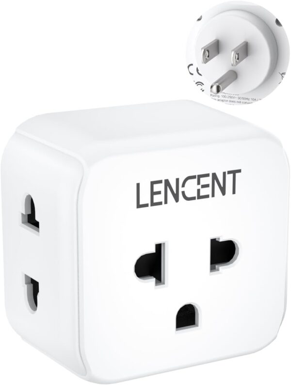 Lencent Eu To Us Plug Adapter European To Usa Outlet.jpg