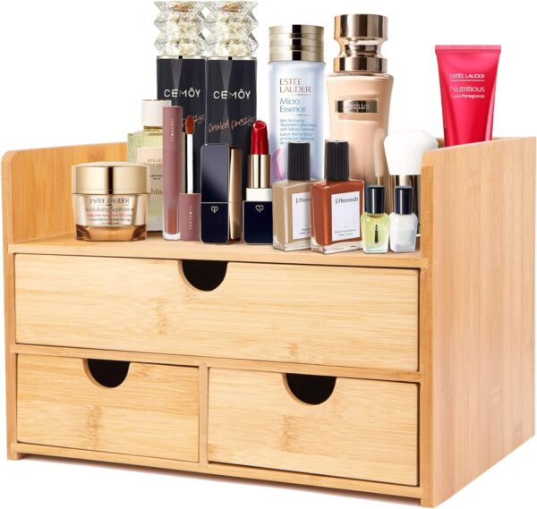 Large Bamboo Makeup Organizer With 1 Drawer And 2 Smaller.jpg