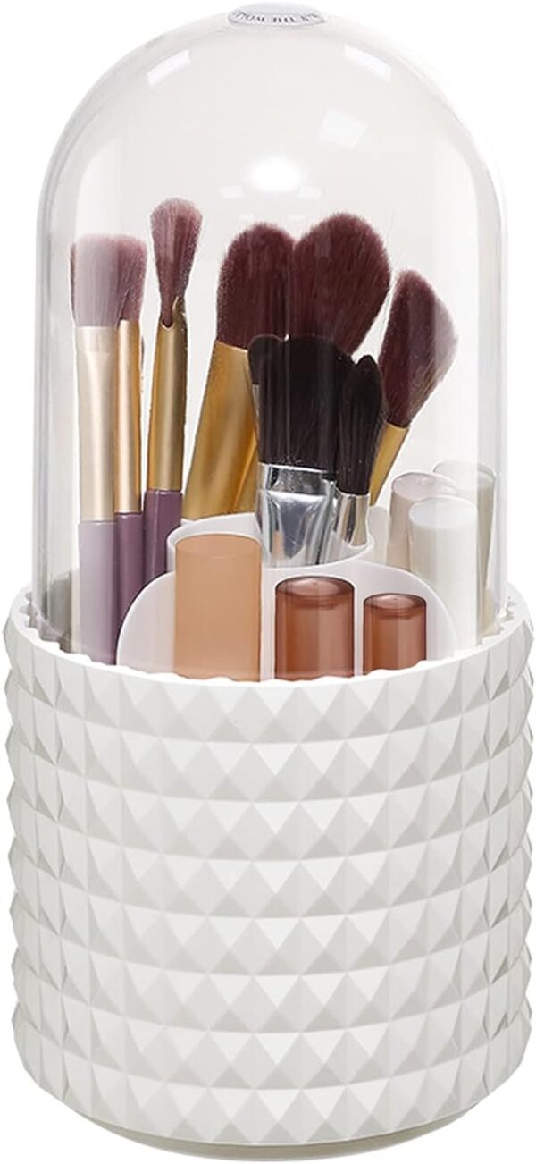 Makeup Brush Holder With Lid 360 Rotating Dustproof Cosmetics.jpg