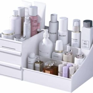 Makeup Desk Organizer With Drawers Countertop Organizer For Cosmetics Vanity.jpg