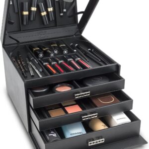 Makeup Organizer Extra Large Exquisite Case W Modern Closure.jpg