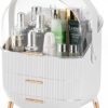 Makeup Storage Organizer，clear Cover Cosmetic Display Case With Two Tier.jpg