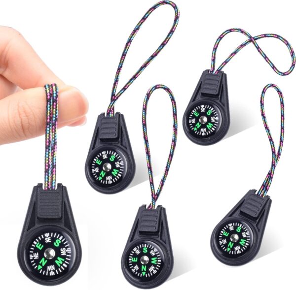 Mini Compass For Kids Compass Keychain，button Compass Bulk Kit，paracord Hiking.jpg