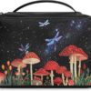 Mushroom Makeup Bag For Women Travel Make Up Bagsgragonfly Cosmetic.jpg