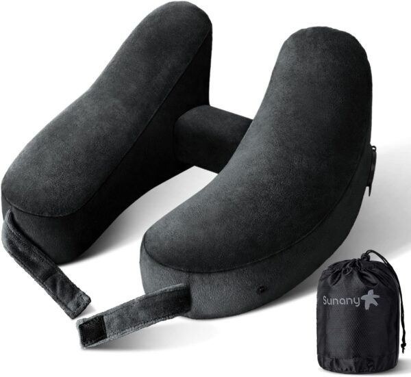 Neck Pillow For Travel Inflatable Airplane Pillow Comfortably Supports Head.jpg