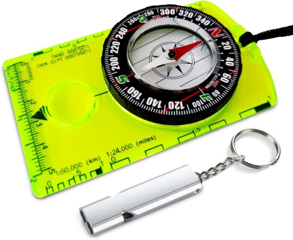 Orienteering Compass With Survival Whistle Advanced Boy Scout Compass.jpg