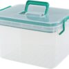 Plastic Medicine Storage Box With Tray Household Family First Aid.jpg