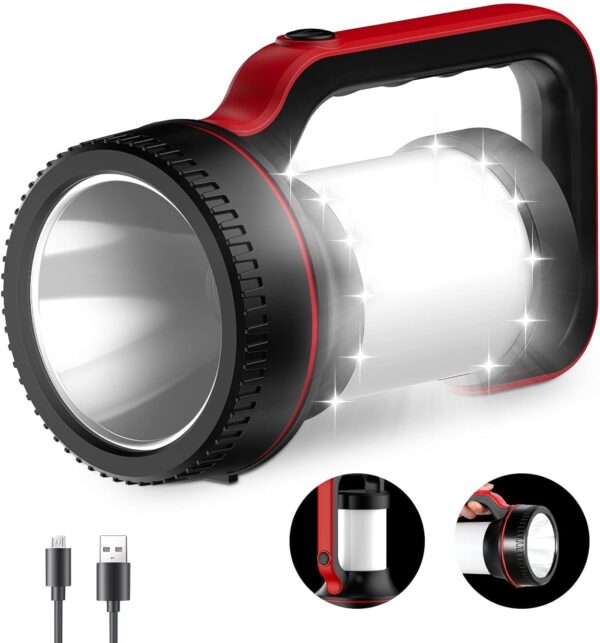 Rechargeable Spotlight Super Bright 12000 Lumen Led Flashlight Handheld Spotlight.jpg