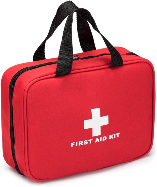 Red First Aid Bag Empty Travel Rescue Pouch First Responder.jpg