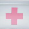 Rose Pink Retro Enameled First Aid Box For Medicine Storage.jpg