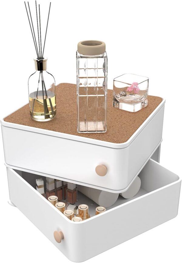 Rotating Makeup Organizer Train Case Stackable Cosmetic Storage Box For.jpg