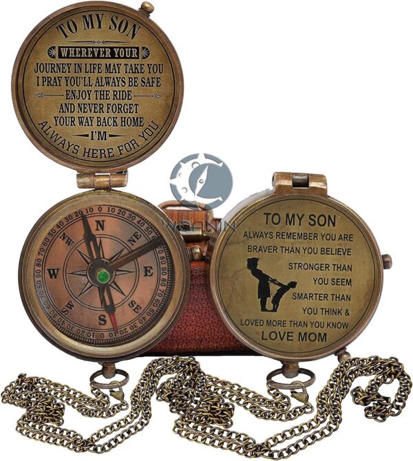 Son Gifts To My Son Compasspersonalized Compass With Leather Casegift.jpg