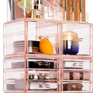 Sorbus Large Makeup Organizer Clear Stackable Jewelry Makeup.jpg