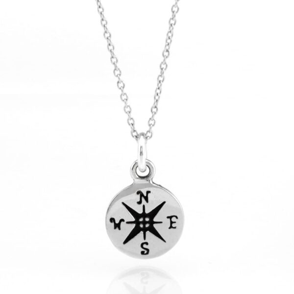 Sterling Silver Tiny Compass Charm Necklace 18.jpg